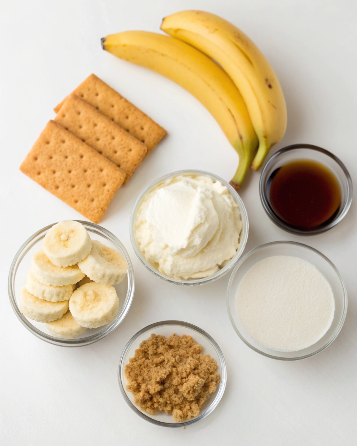 Ingredients for Banana Pudding Cheesecake Cups