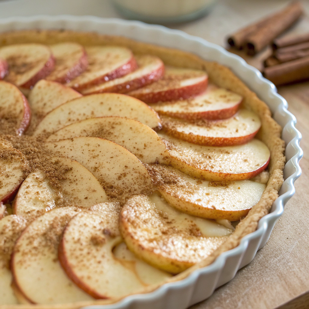 Step-by-step preparation of Classic Apple Pie with apple slices and spice mixture