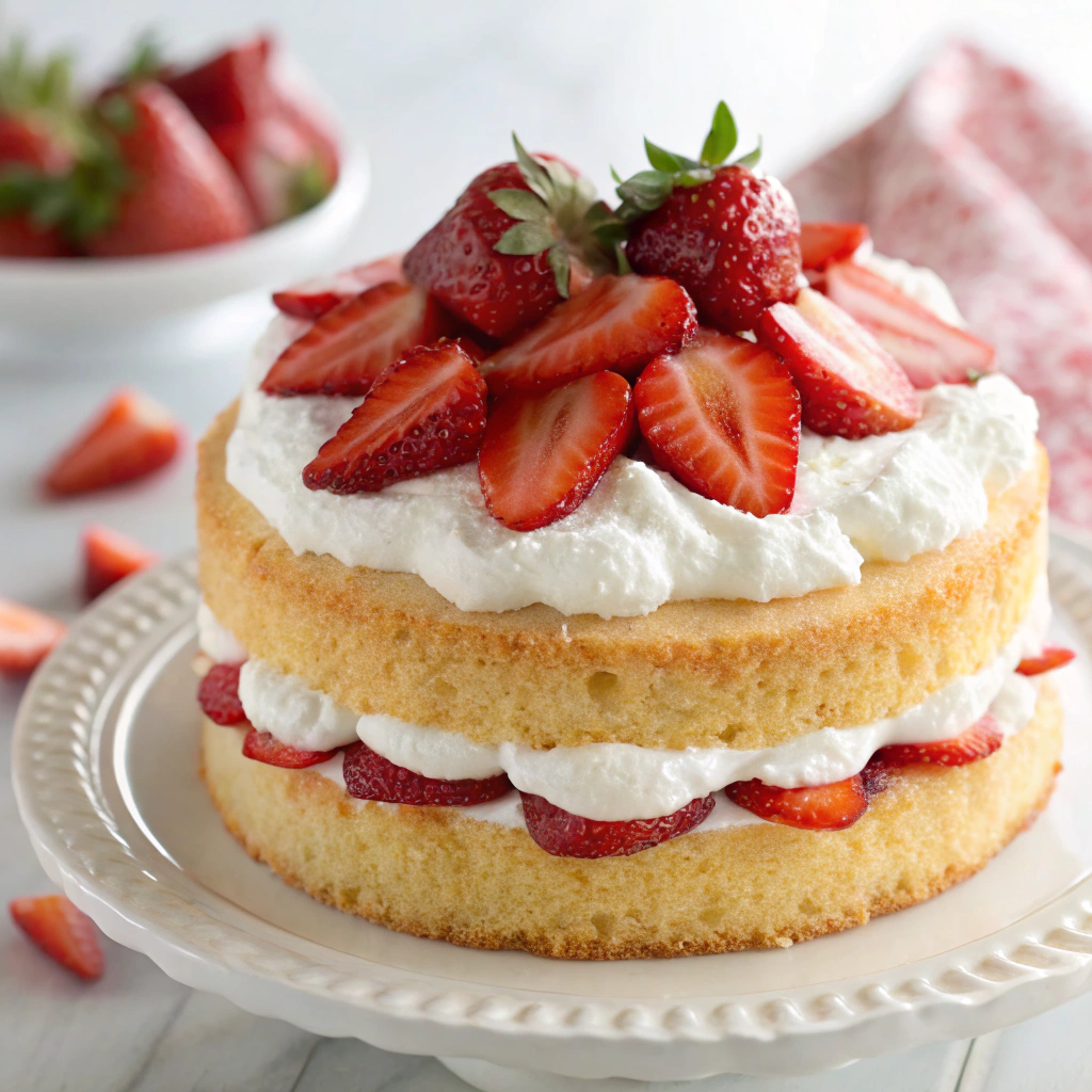 Strawberry Shortcake - A delightful spring CAKE