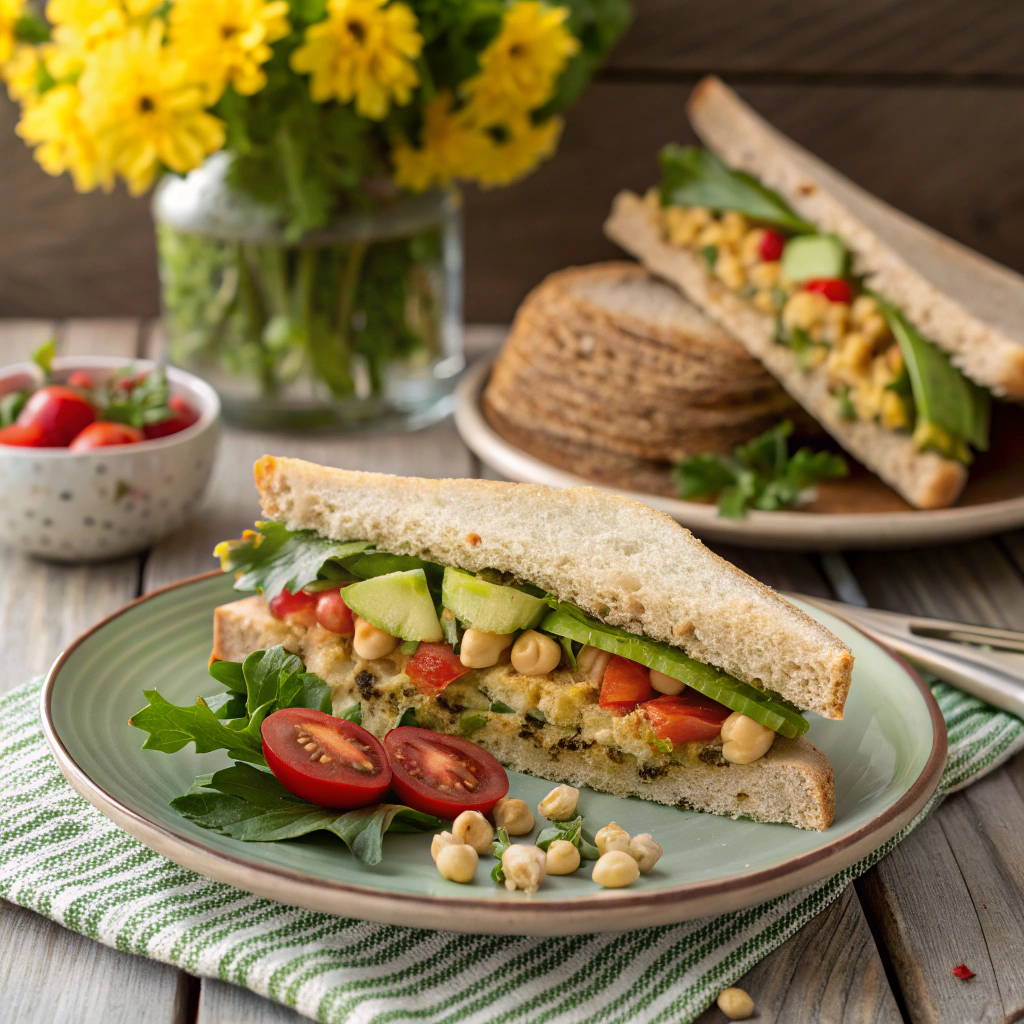 Chickpea Salad Sandwich - delicious spring lunch ideas