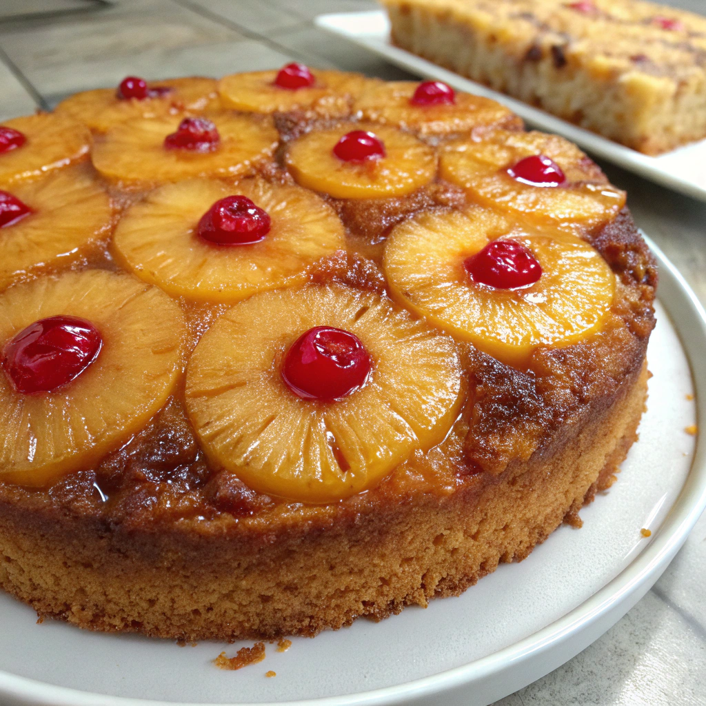 Pineapple Upside-Down Cake - A tropical spring cake