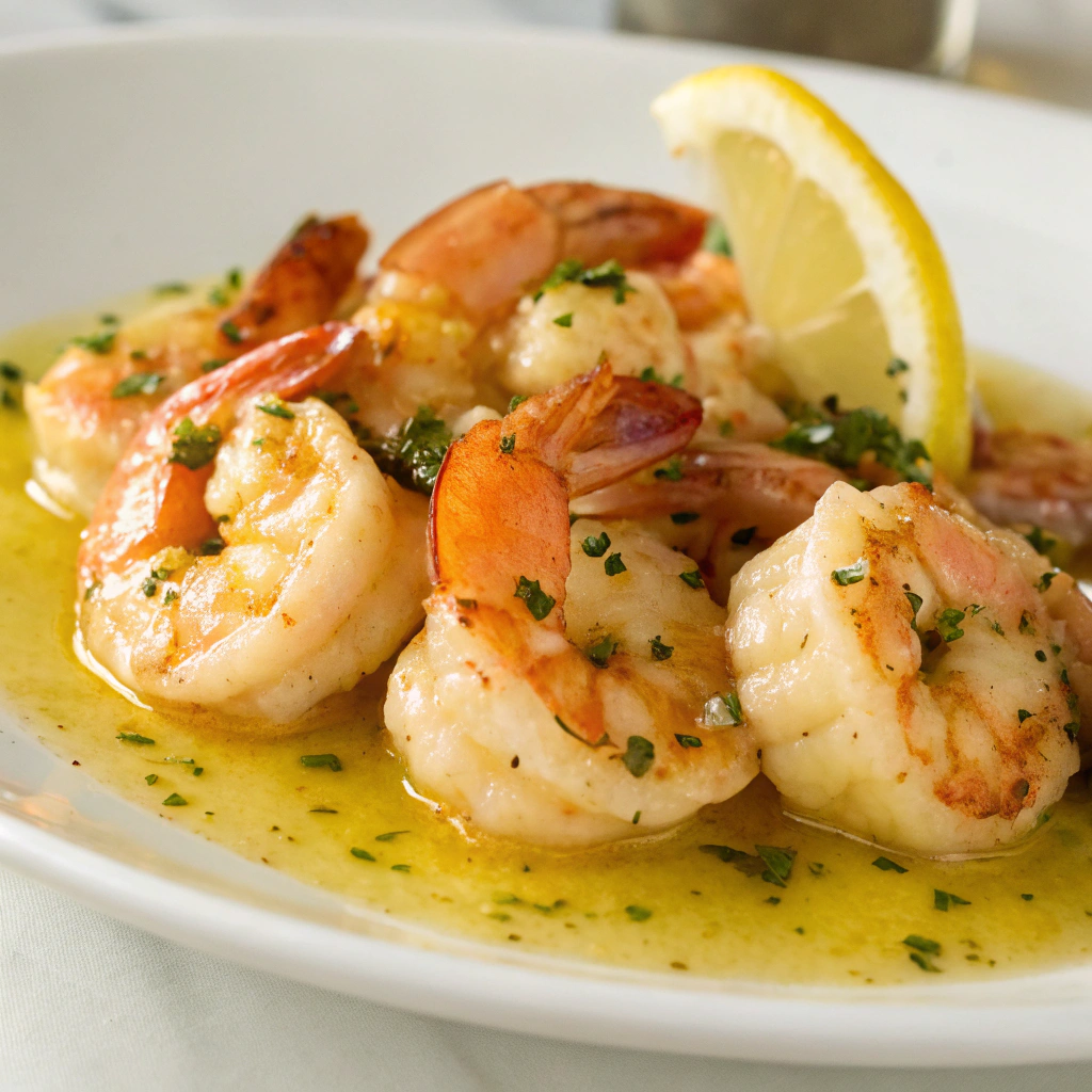 Garlic Lemon Butter Shrimp - Spring Dinner Ideas