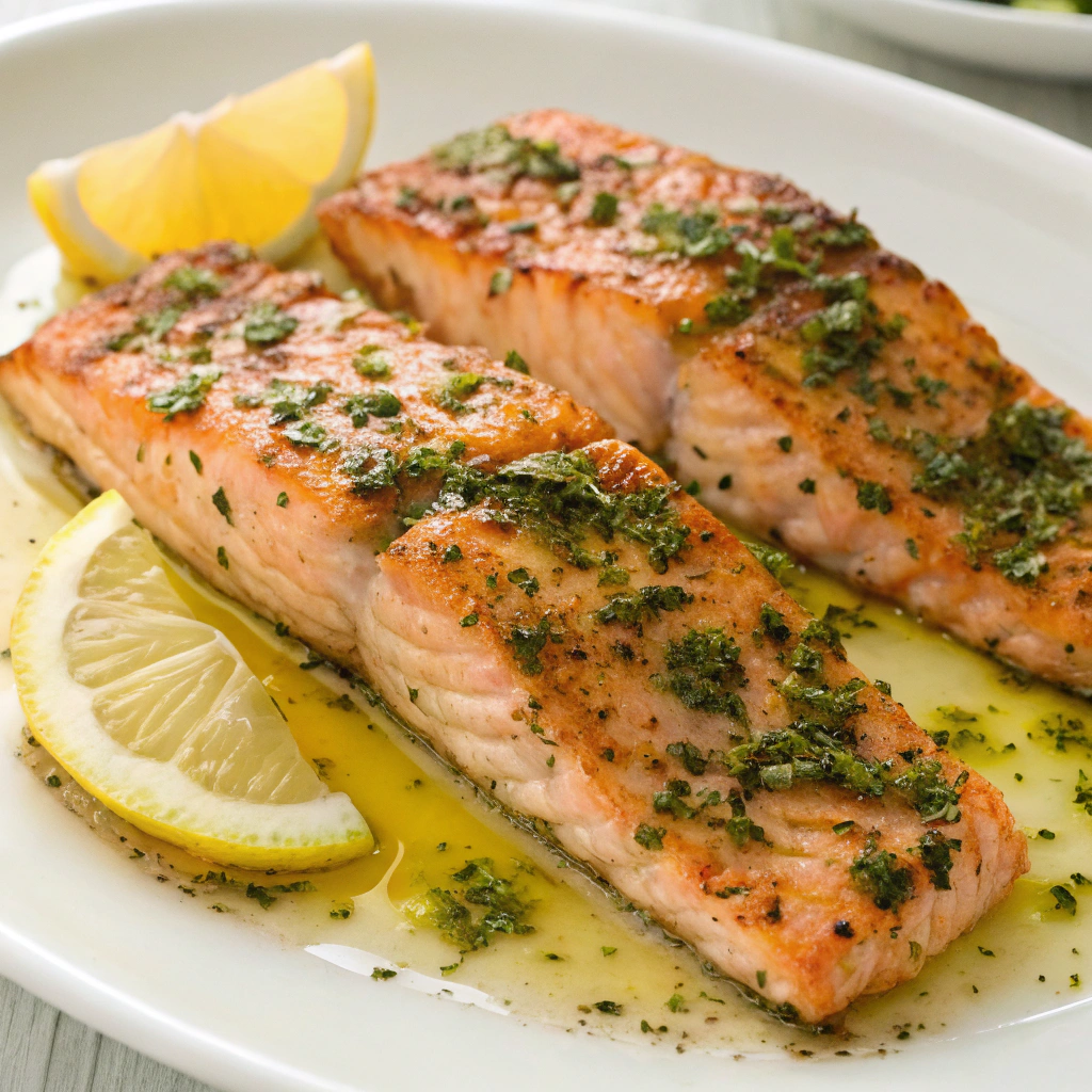 Grilled Lemon Herb Salmon - Spring Dinner Ideas