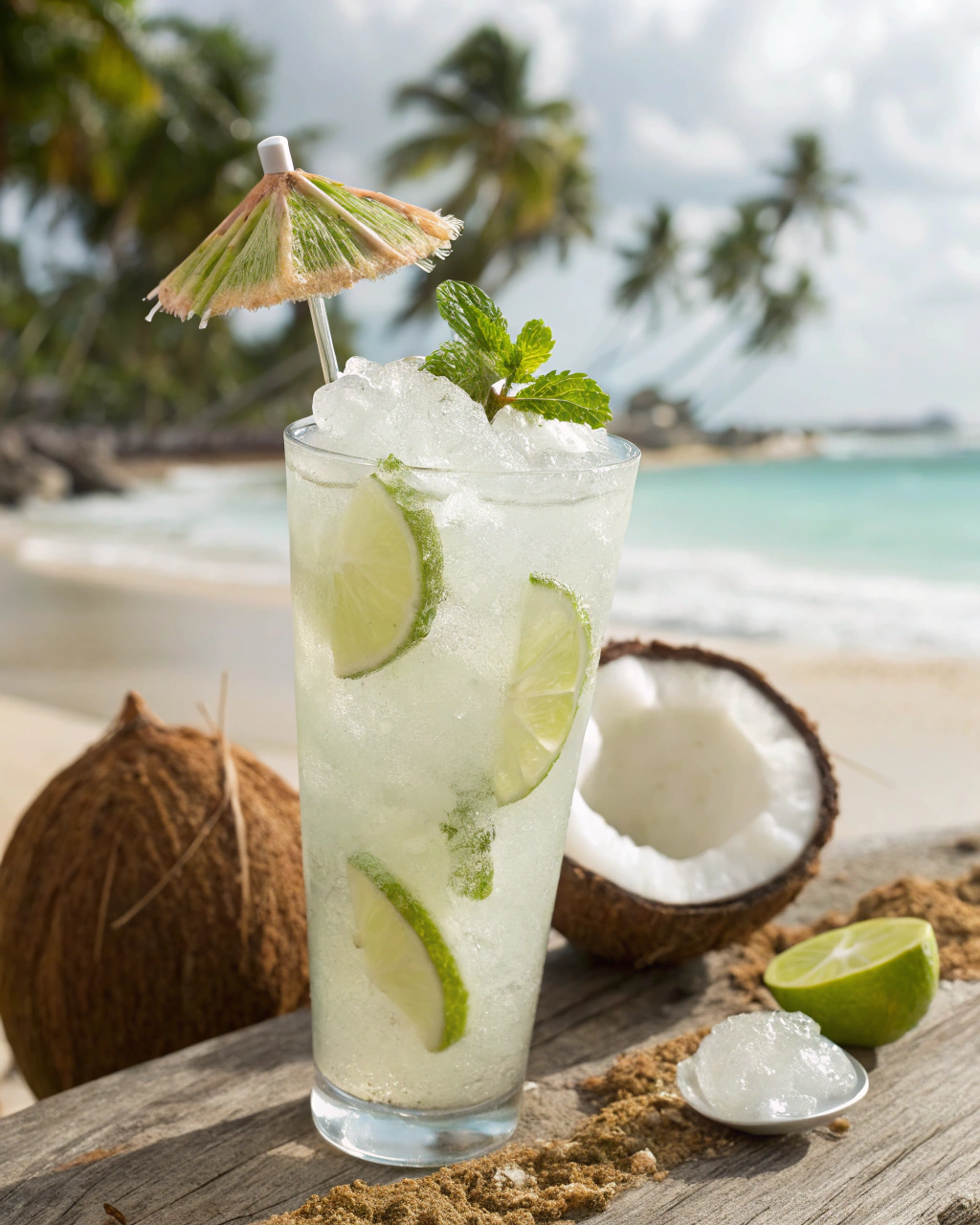 Tropical Coconut Fizz - 5 Summer Mocktail Recipes