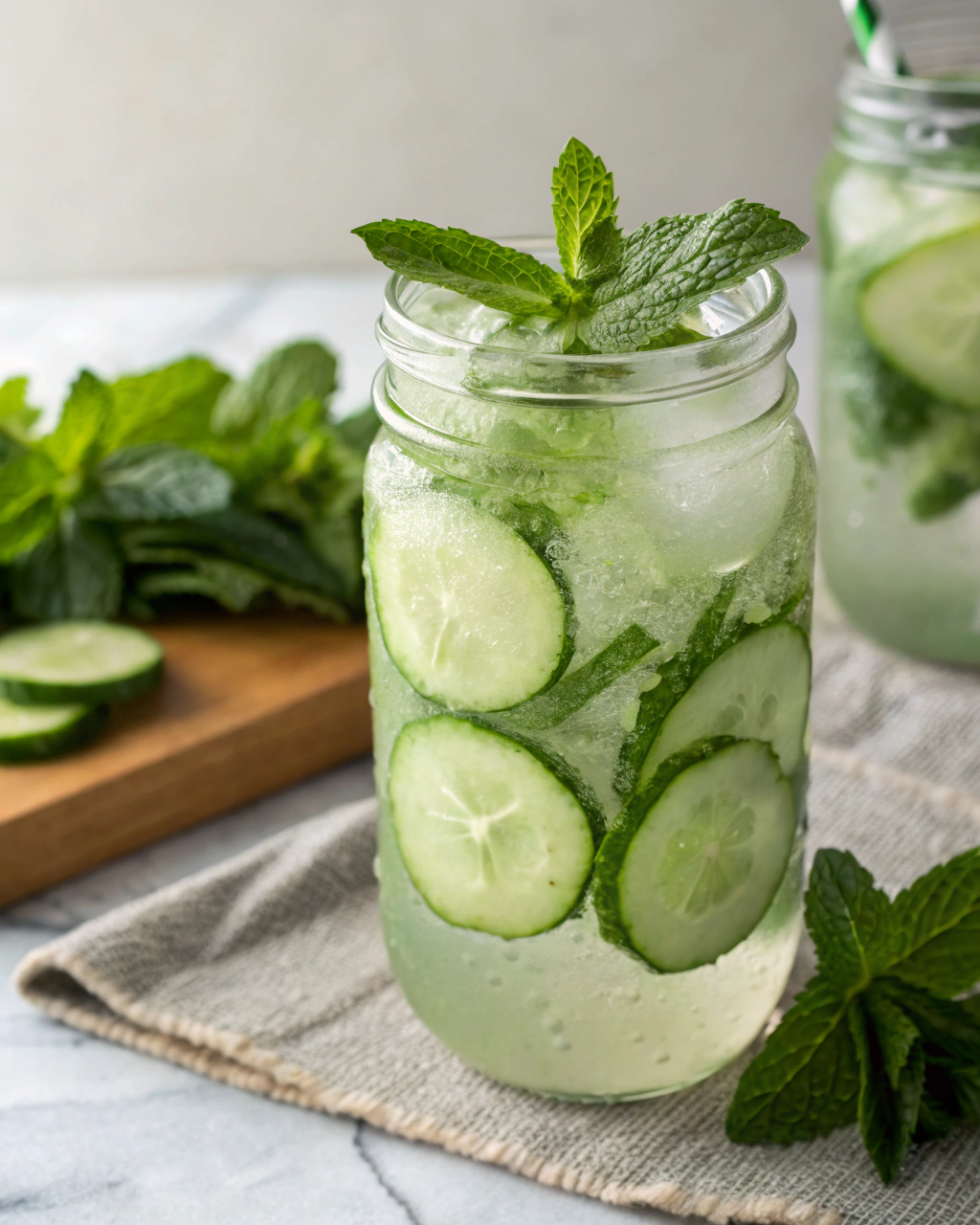 Cucumber Mint Cooler - 5 Summer Mocktail Recipes