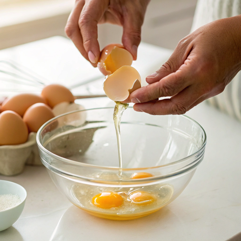 Step-by-step process for making Perfect Fluffy Scrambled Eggs