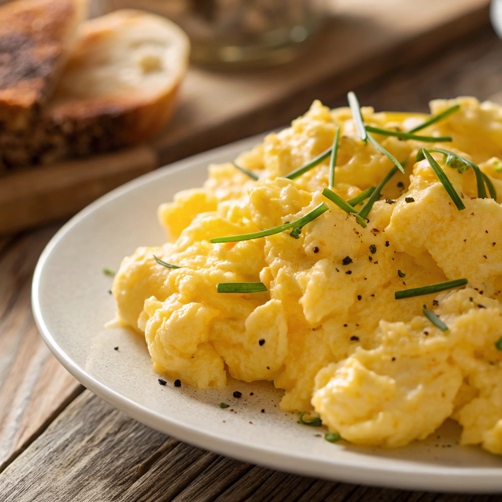 Homemade Perfect Fluffy Scrambled Eggs