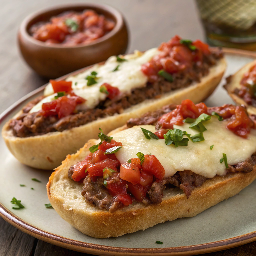 Molletes with refried beans, cheese, and salsa, showcasing delicious Mexican Breakfast Recipes