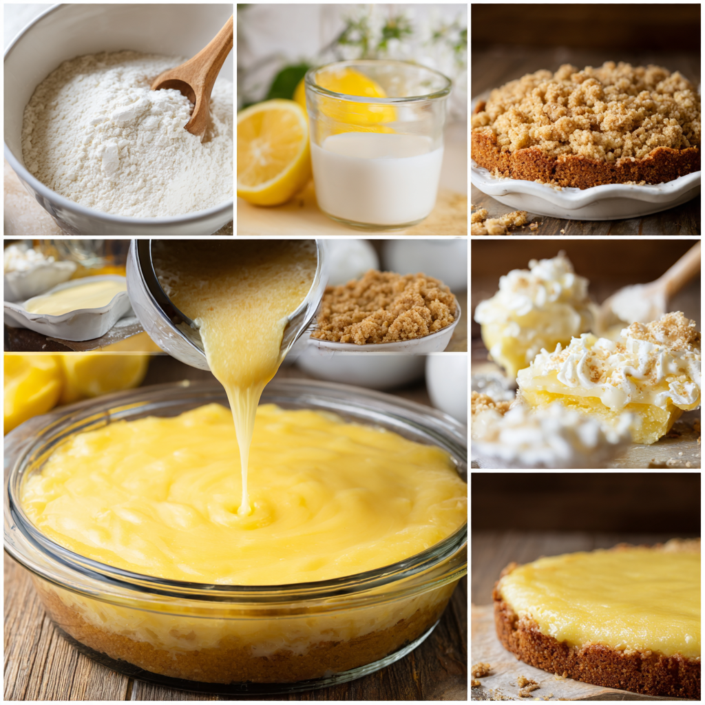 Step-by-step preparation process for Pineapple Cream Cheese Dump Cake
