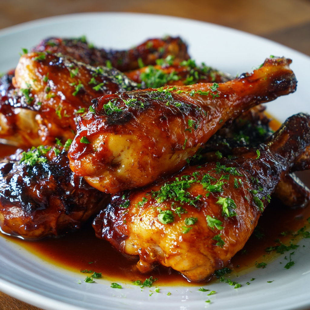 BBQ Chicken Drumsticks - Easy chicken dinner with few ingredients.