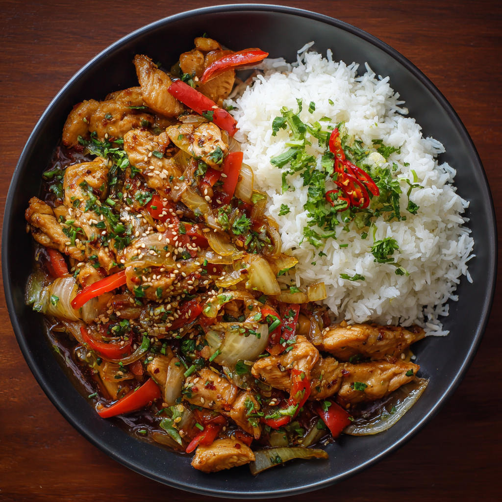 Chicken Stir-Fry - Easy chicken dinner with few ingredients.