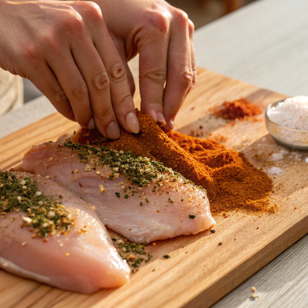 Step-by-step process for making Healthy Slow Cooker Chicken and Potatoes