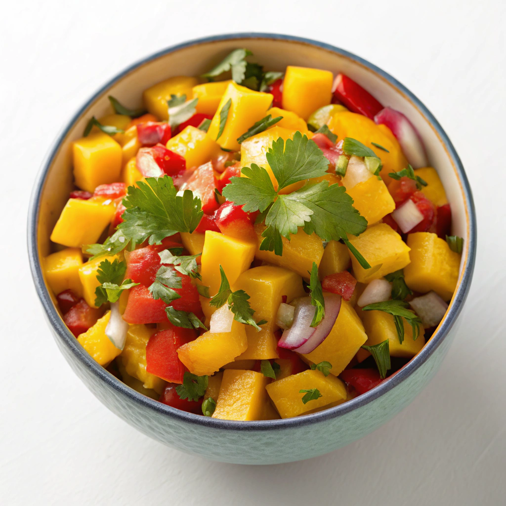 Mango Salsa Recipes with tropical fruits.Homemade Salsa Recipes
