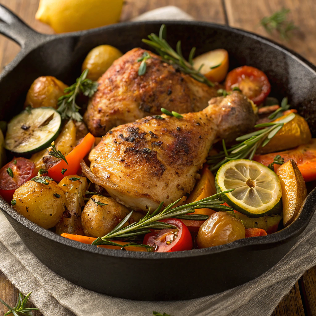 One-Pan Herb Roasted Chicken and Vegetables - Quick and Delicious Family Meal Ideas