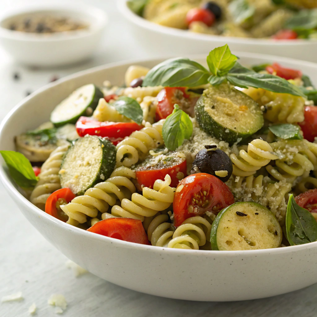 Pasta Salad with Pesto and Veggies - Quick and Delicious Family Meal Ideas