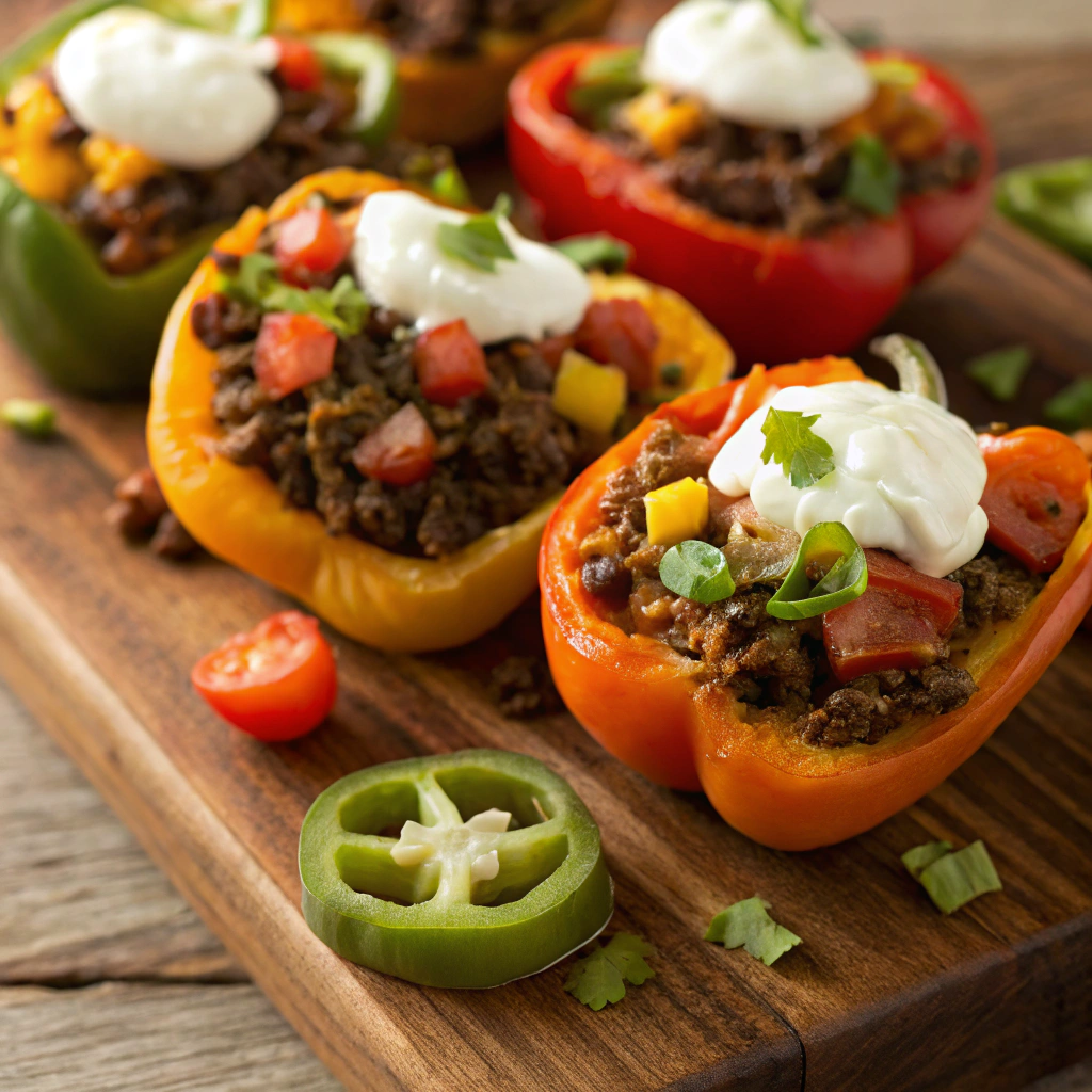 Taco-Stuffed Bell Peppers - Quick Weeknight Dinners