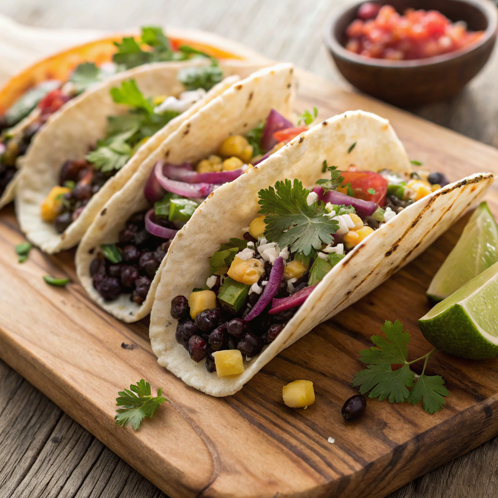 Vegetarian Black Bean Tacos from Every Occasion Taco Recipes