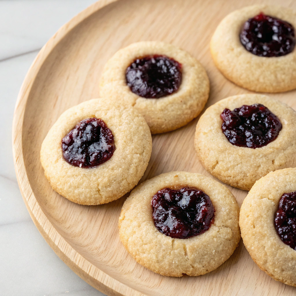 Buttery thumbprint cookies filled with homemade blackberry jam — Easy recipes with homemade blackberry jam