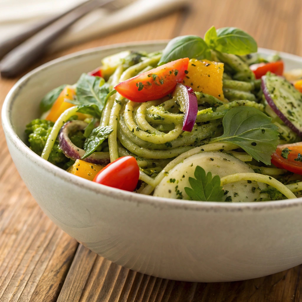 Vegan Pesto Pasta Salad