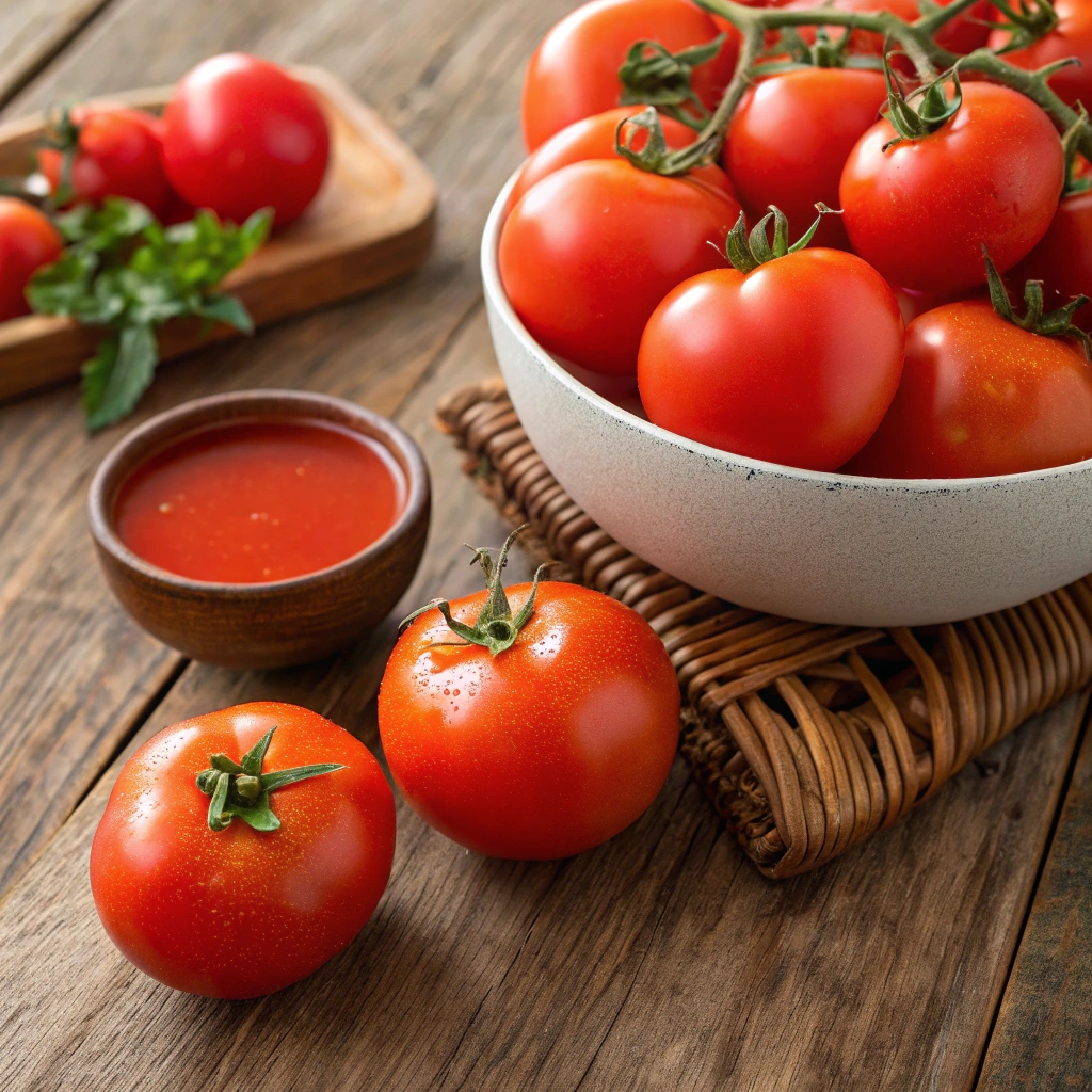 Fresh tomatoes for homemade tomato soup