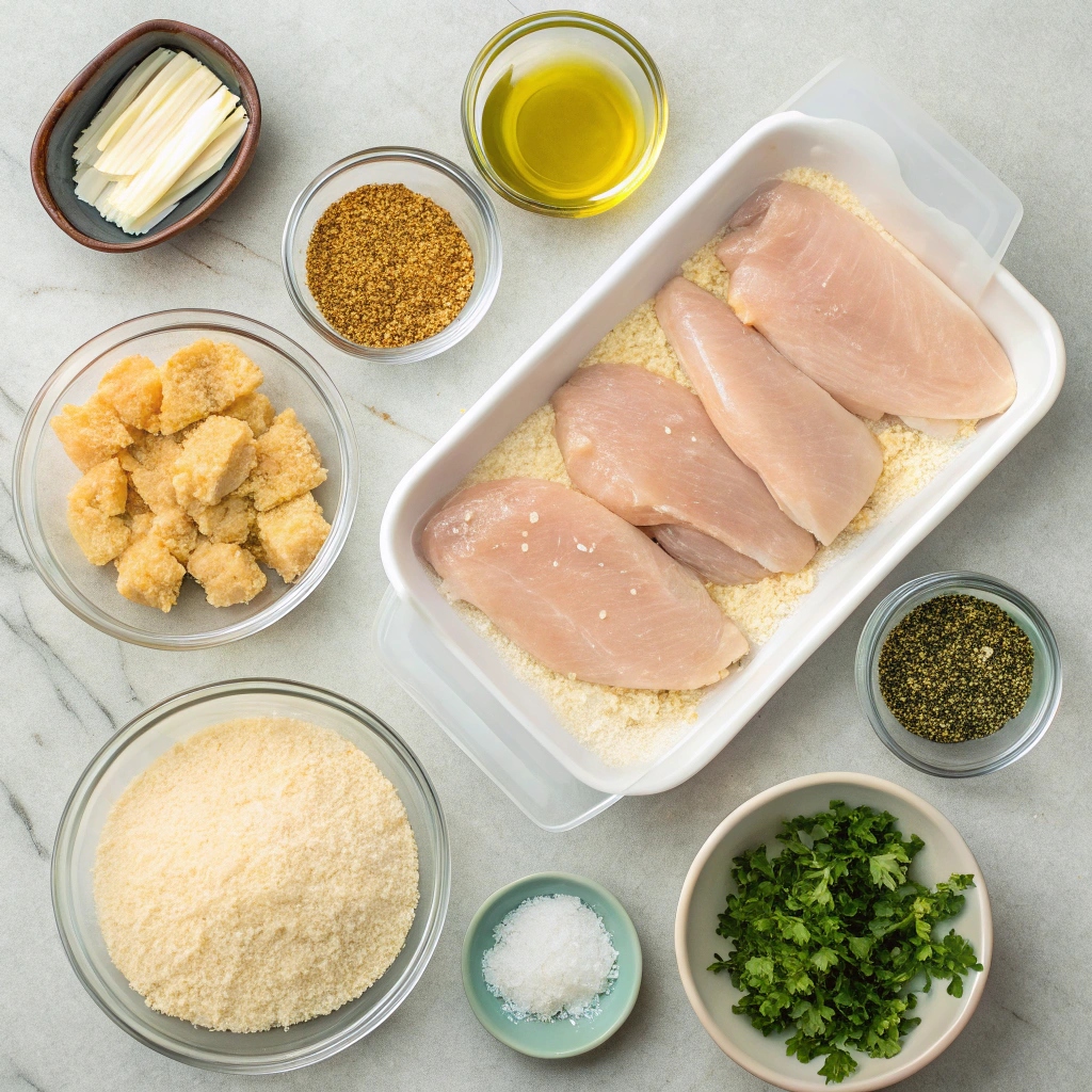 Ingredients for Baked Parmesan Chiken