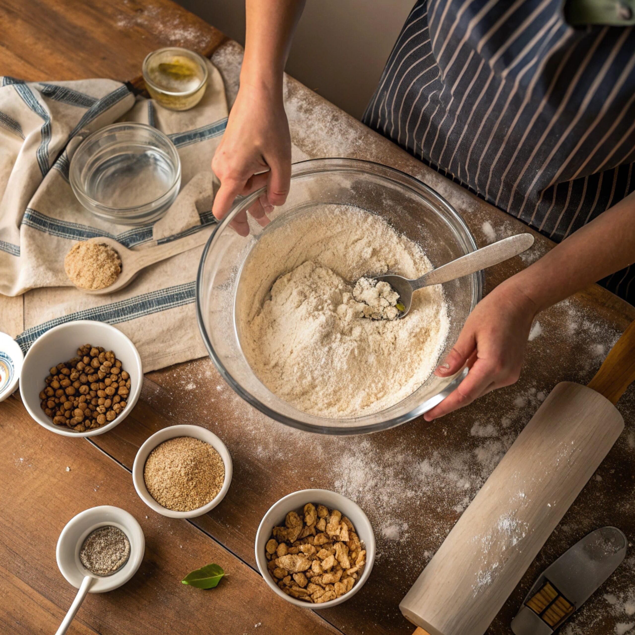 A beautifully sliced loaf of whole grain bread, showcasing its healthy texture and grains, perfect for homemade meals and nutritious baking.