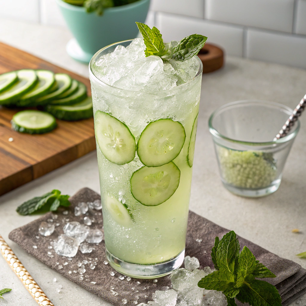 Virgin Mojito served in a glass with mint and lime, non-alcoholic mocktail perfect for any gathering.