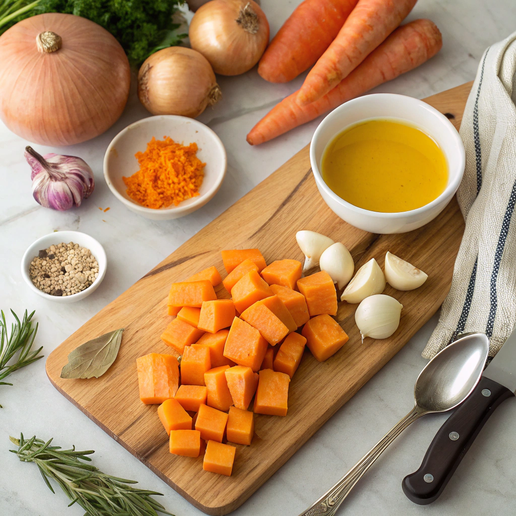 Creamy Butternut Squash Recipes soup in a bowl with a drizzle of coconut milk