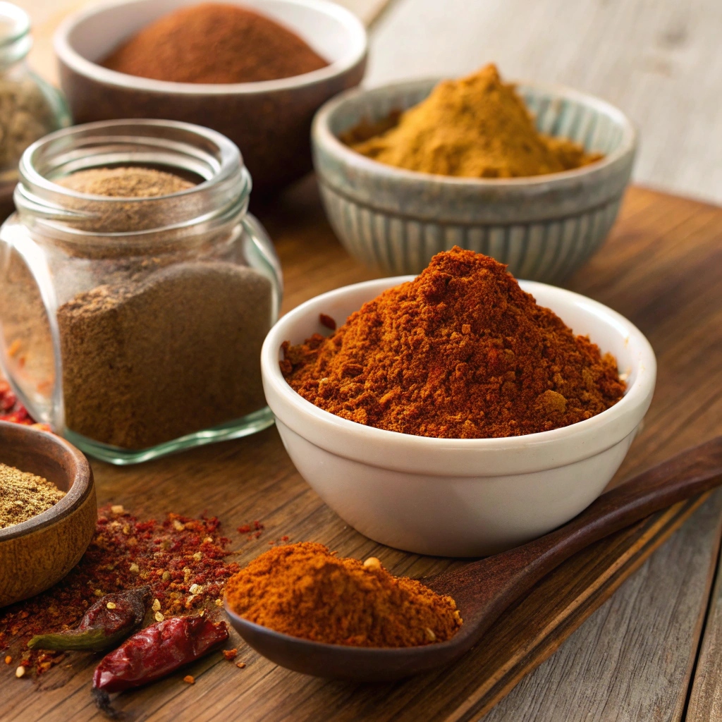 "A small bowl of freshly made taco seasoning recipe blend ready to enhance your dishes."
