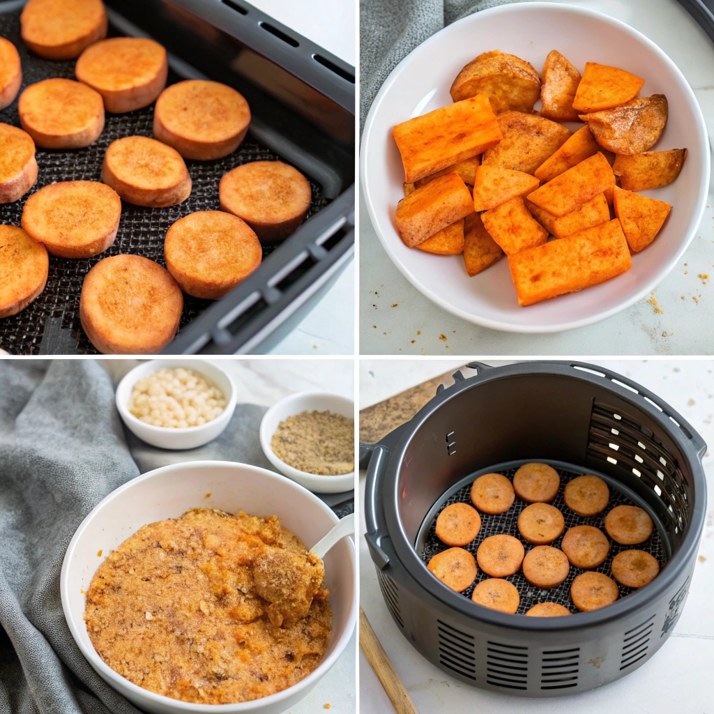 Air Fryer Sweet Potato Bites - Crispy and delicious snacks made healthier with an air fryer.