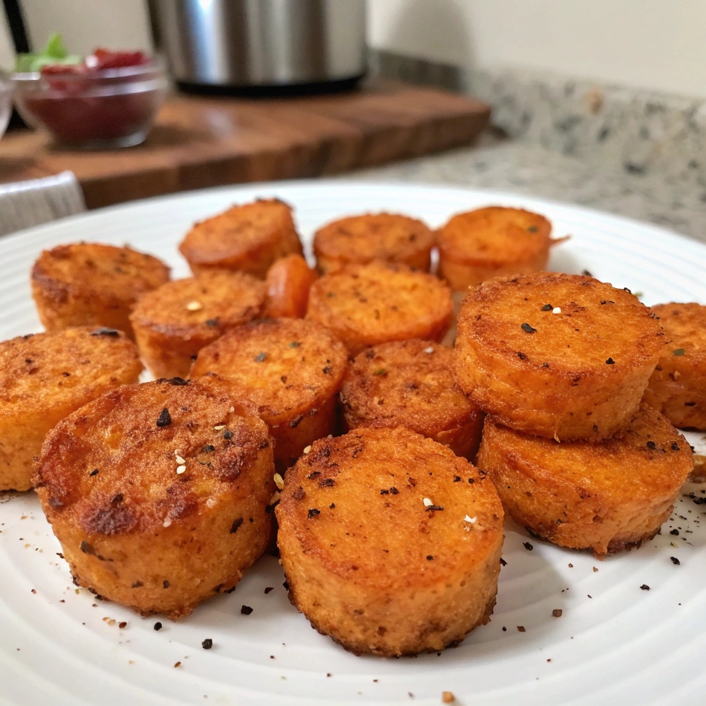 Air Fryer Sweet Potato Bites - Crispy and delicious snacks made healthier with an air fryer.