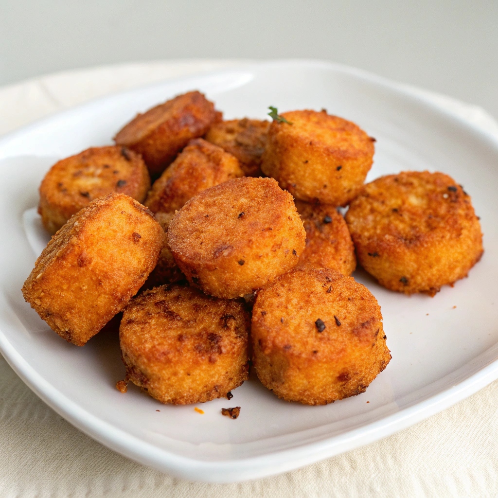 Air Fryer Sweet Potato Bites - Crispy and delicious snacks made healthier with an air fryer.