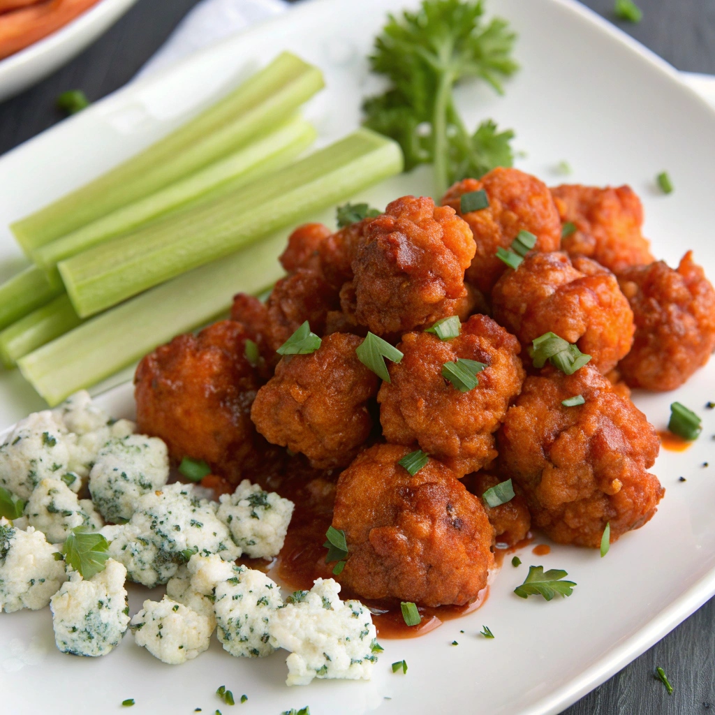 Buffalo Cauliflower Bites - A healthy and flavorful alternative to traditional wings.