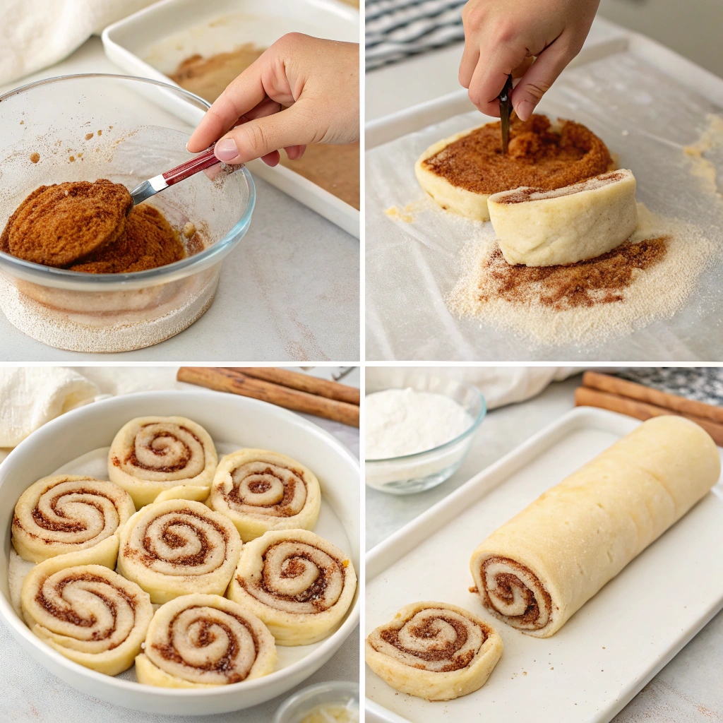 Clone of a Cinnabon cinnamon rolls topped with cream cheese frosting.instructions