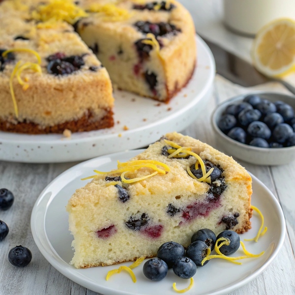 Irresistible Lemon Blueberry Cake: The Perfect Bright & Juicy Dessert