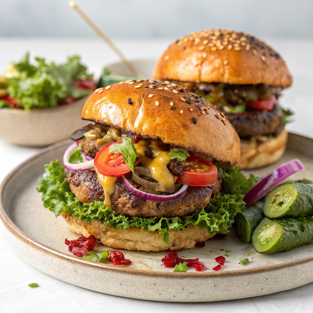  Jalapeño-Onion Smash Burgers