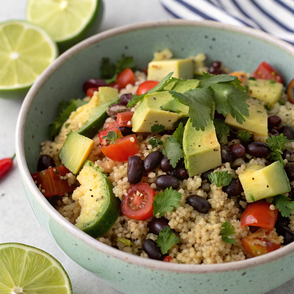 Quinoa Salad with Avocado and Black Beans