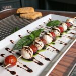 Bright and fresh Caprese skewers, a simple yet elegant starter. Easy Appetizers