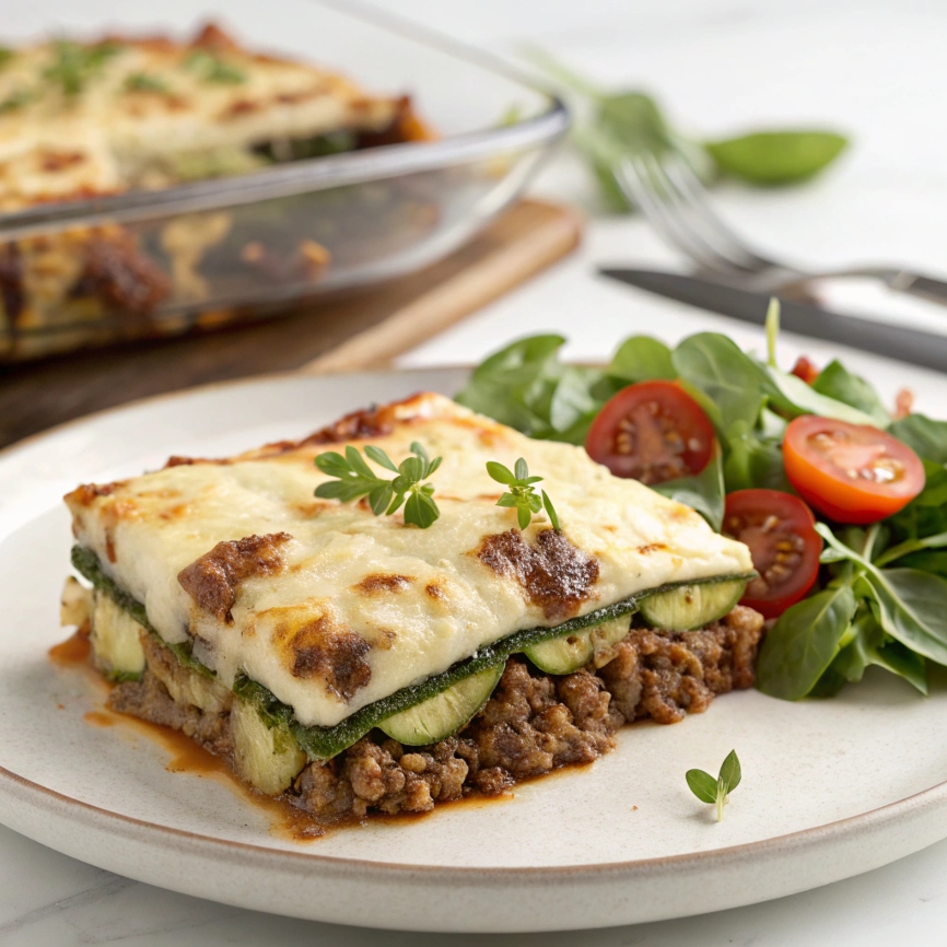 One-Pan Wonder: Savory Ground Beef Zucchini Bake for Every Meal