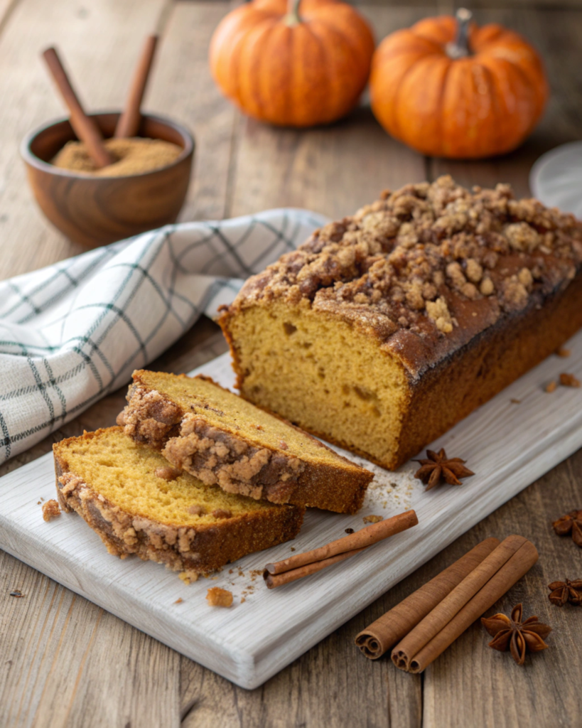 🍂 Pumpkin Cinnamon Crumble Bread  A Cozy Fall Favorite