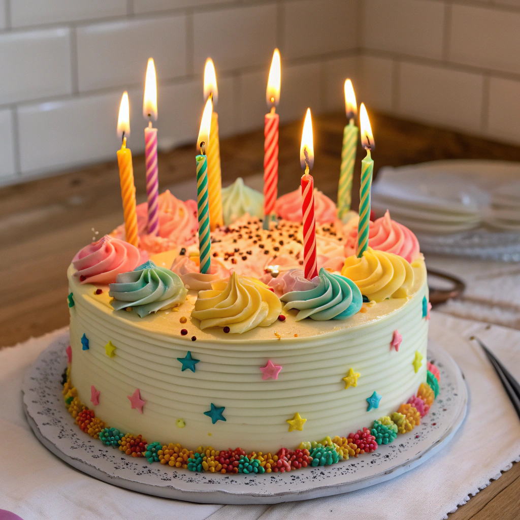 Featured image of a luscious birthday cake with candles.