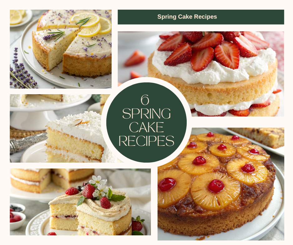 Collection of Spring Cakes - 5 Delicious Spring Cake Recipes