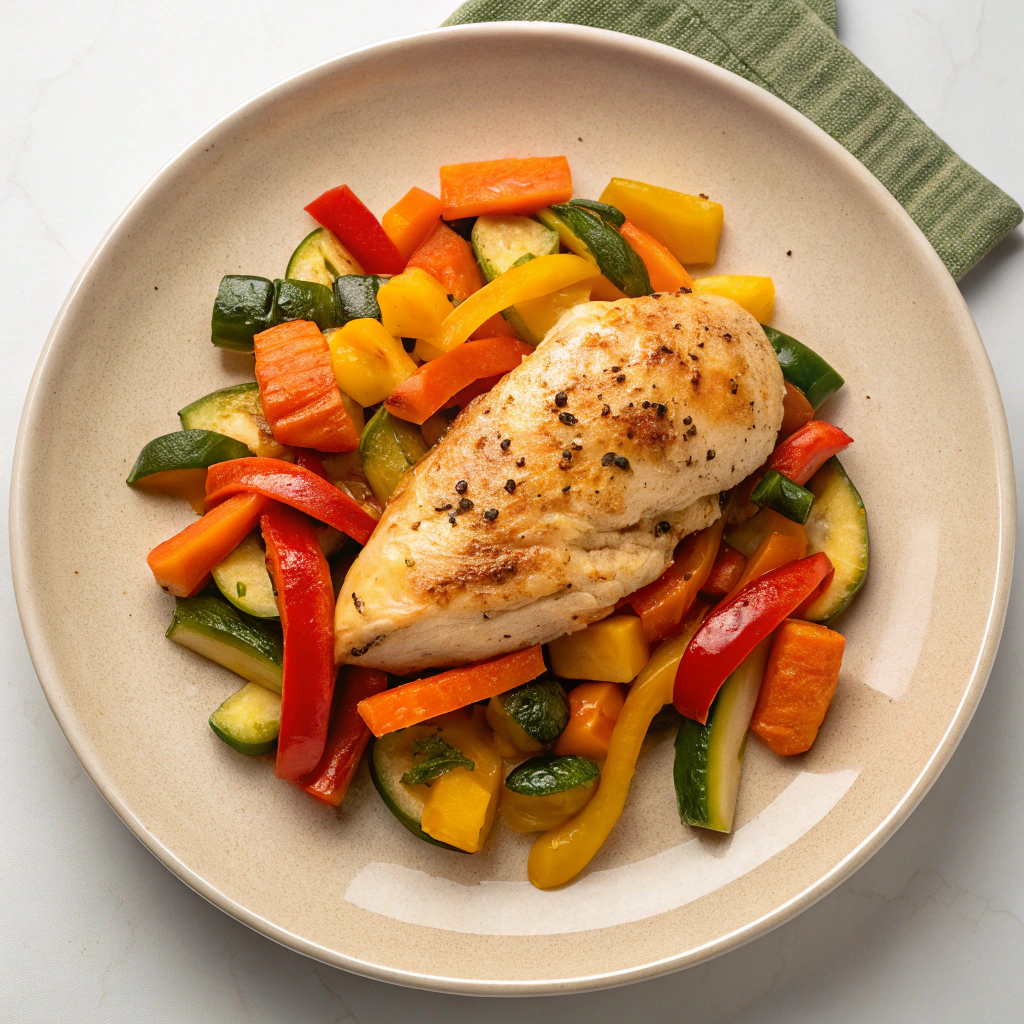 One-Pan Chicken and Vegetables - Easy Healthy Meals