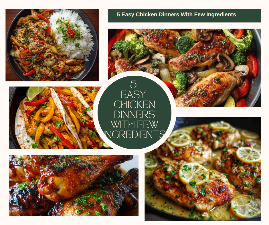Easy Chicken Dinners with Few Ingredients - Quick and Delicious Meal Ideas