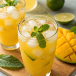 Tropical Mango Spritzer - 5 Summer Mocktail Recipes