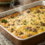 Classic Breakfast Casserole made with eggs, sausage, and cheese - Easy Breakfast Casserole Recipes
