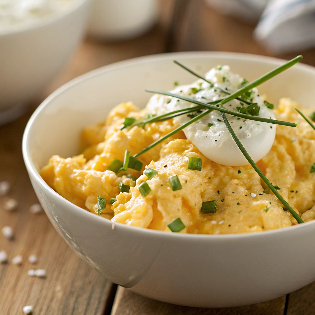 Homemade Perfect Fluffy Scrambled Eggs