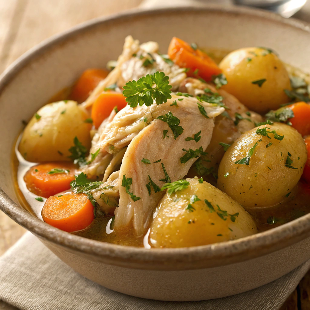 Homemade Healthy Slow Cooker Chicken and Potatoes