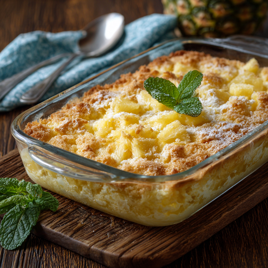 Featured image of Pineapple Cream Cheese Dump Cake