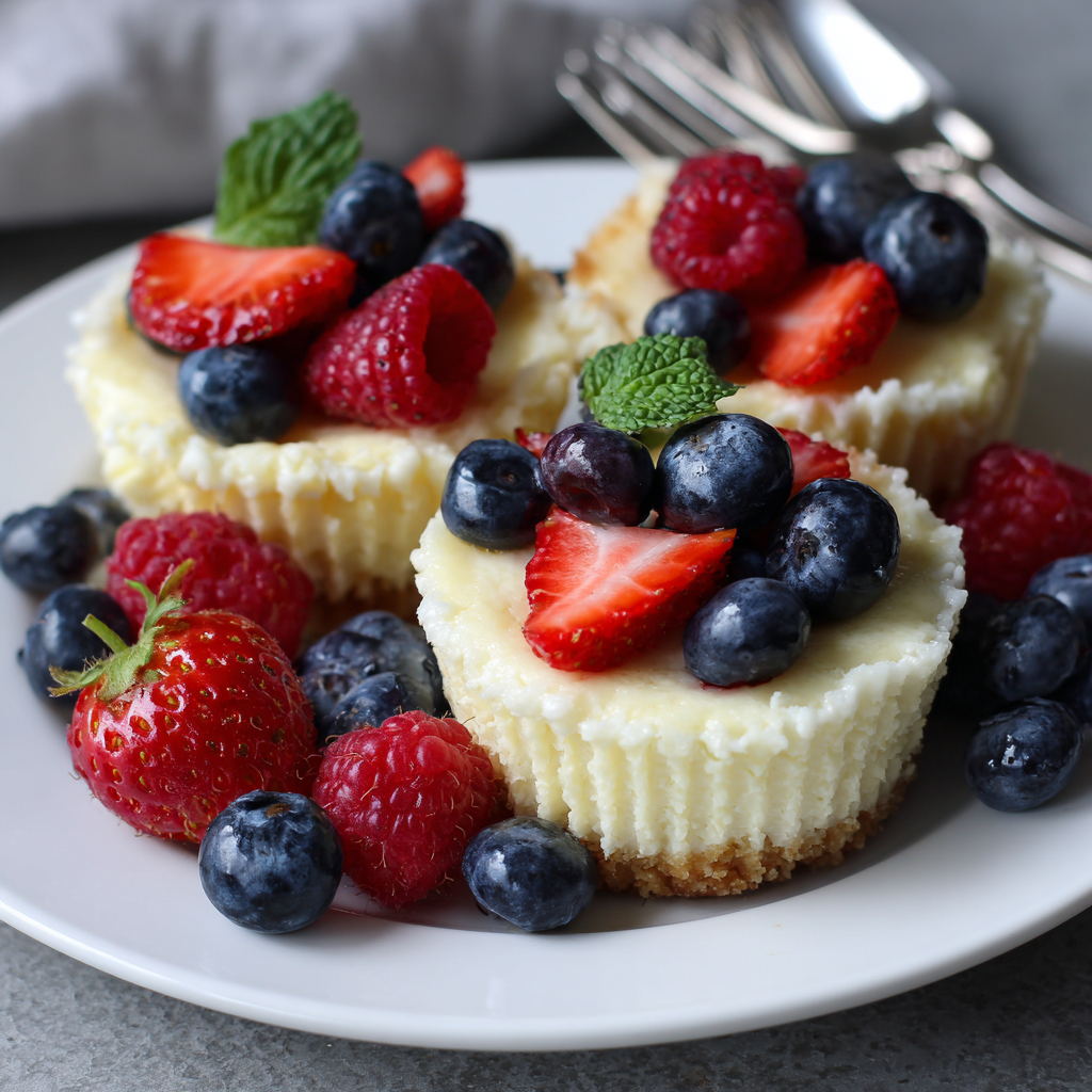 Featured image of sugar-free lemon cheesecake cups with a lemon slice garnish